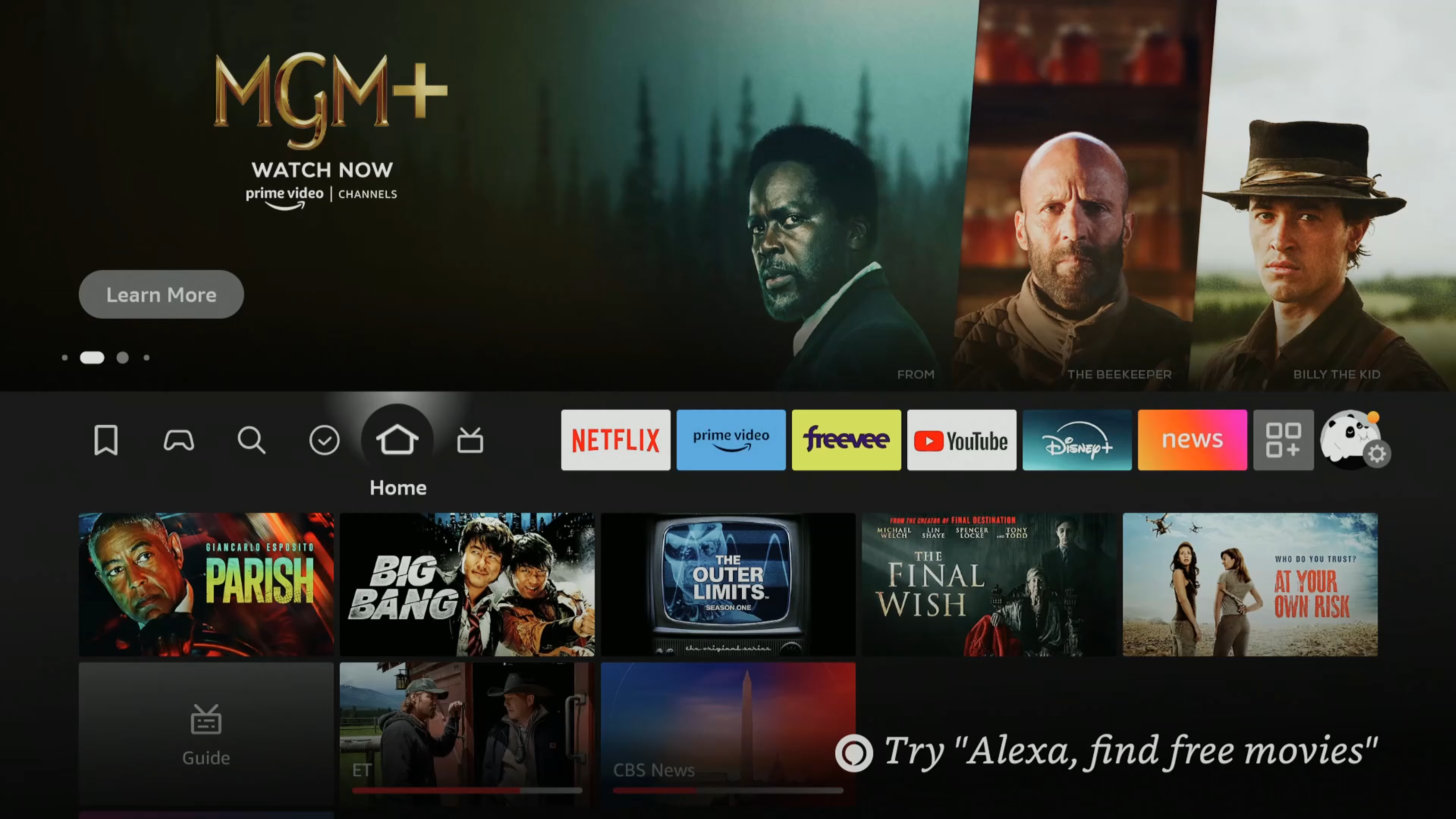 Fire TV Home Screen